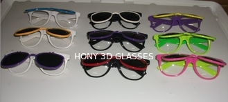 Plastic Diffraction 3D glasses fashion Frame Customized Logo Printing 12 Colors